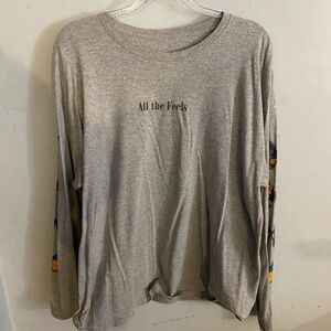 Rue 21 Long Sleeve Butterfly Tee
